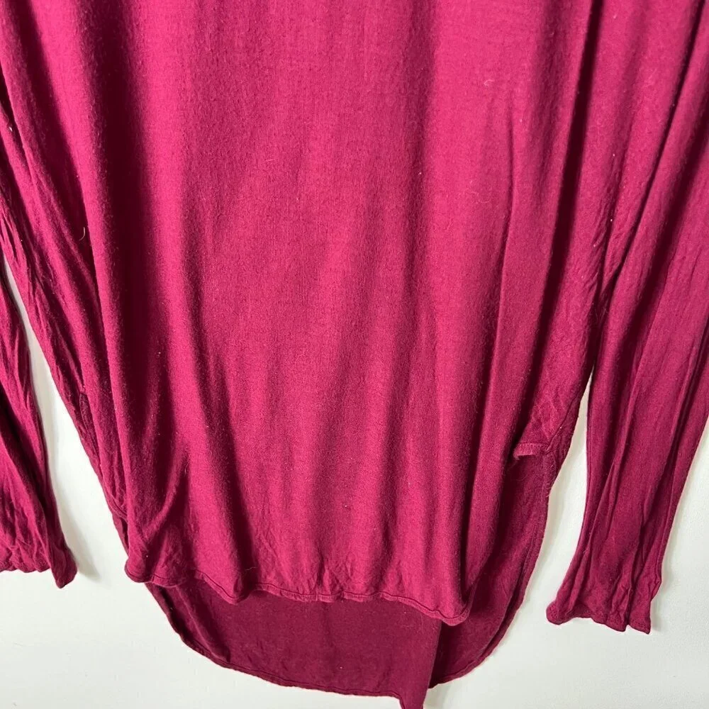 Free people burgundy rain drop tee women’s size‎ large